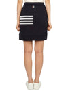 Double Face 4 Bar Knit Mini A Line Skirt Navy - THOM BROWNE - BALAAN 5