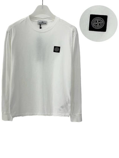 Stone Island Compass Logo White Long Sleeve TShirt 791522713 - STONE ISLAND - BALAAN 1