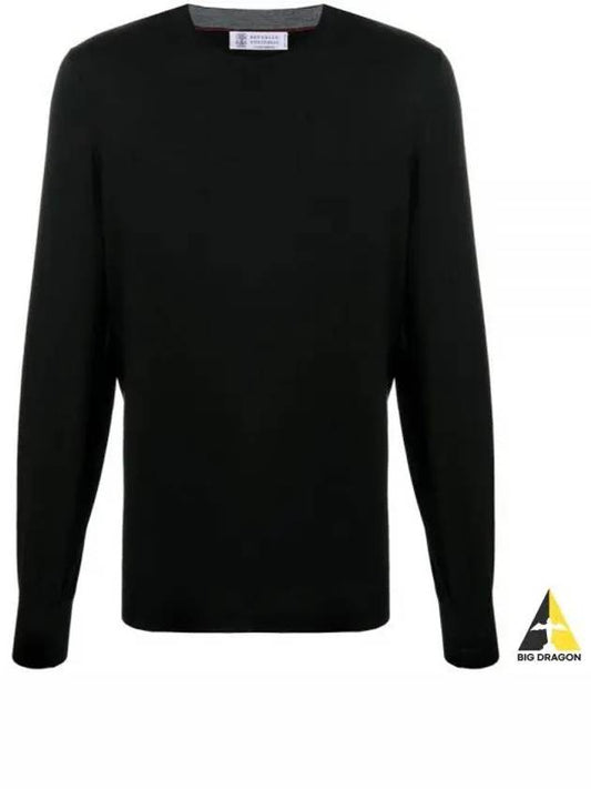 Wool Cashmere Knit Top Black - BRUNELLO CUCINELLI - BALAAN 2