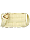 Cassette Intrecciato Padded Small Cross Bag Yellow - BOTTEGA VENETA - BALAAN 3