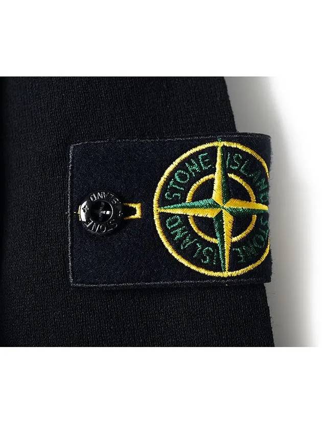 Wappen Patch Cotton Knit Navy - STONE ISLAND - BALAAN.