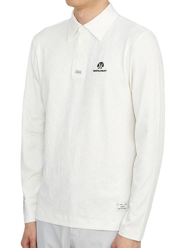 Men's Logo Long Sleeve PK Shirt Offwhite - HORN GARMENT - BALAAN 3