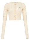 Samantha Cropped Cardigan Ivory - VIVIENNE WESTWOOD - BALAAN 2