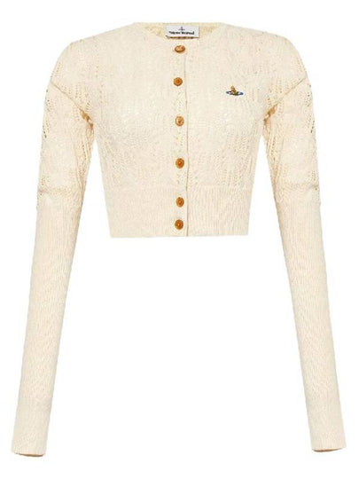 Samantha Cropped Cardigan Ivory - VIVIENNE WESTWOOD - BALAAN 2