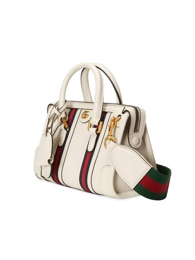 Bauletto Web Striped Tote Bag White - GUCCI - BALAAN 3