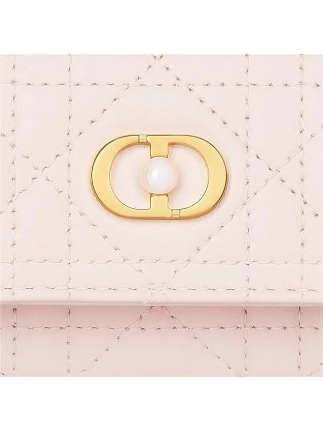 Jolie Glycine Cannage Lambskin Half Wallet Powder Pink - DIOR - BALAAN 6