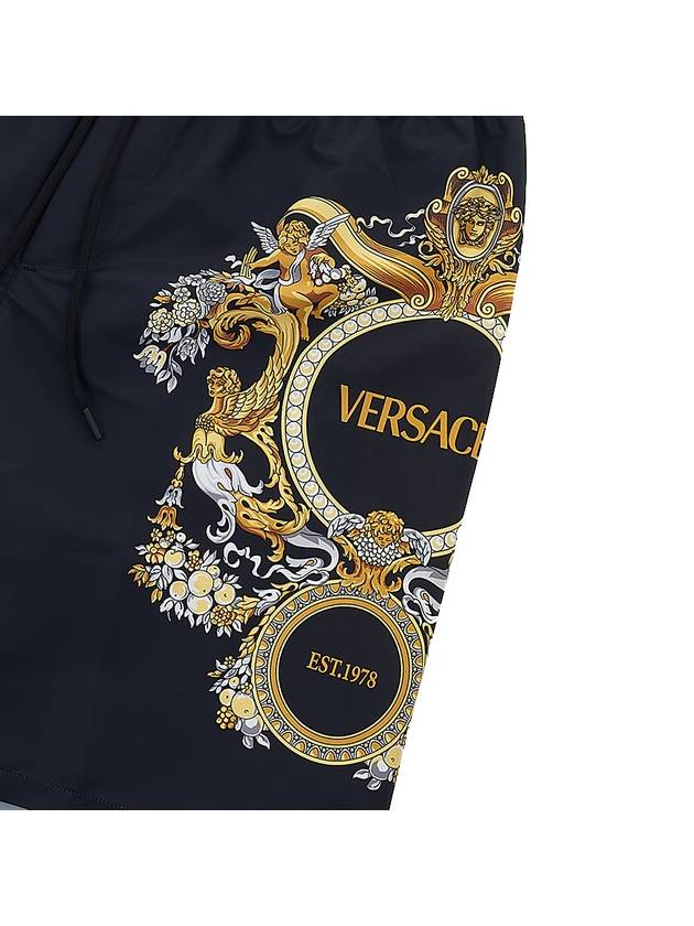 Baroque Printing Swim Shorts Navy - VERSACE - BALAAN 5