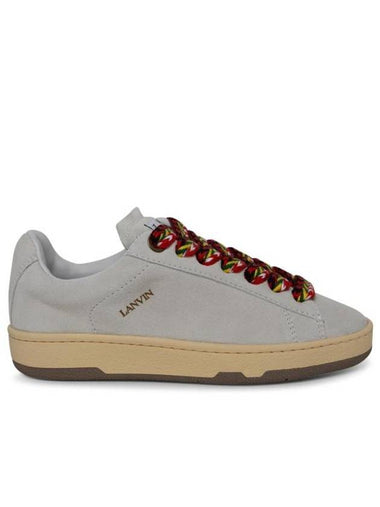 Curb Lite Suede Low Top Sneakers White - LANVIN - BALAAN 1