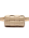 Intrecciato Cassette Padded Belt Bag Porridge - BOTTEGA VENETA - BALAAN 2