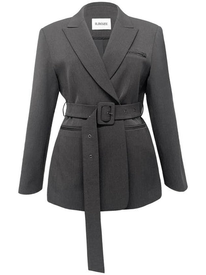 Lux Belt Jacket Gray - ILROZE - BALAAN 2