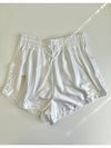 Satin Shorts FQ0699 100 White WOMENS S M Asian Fit - NIKE - BALAAN 1