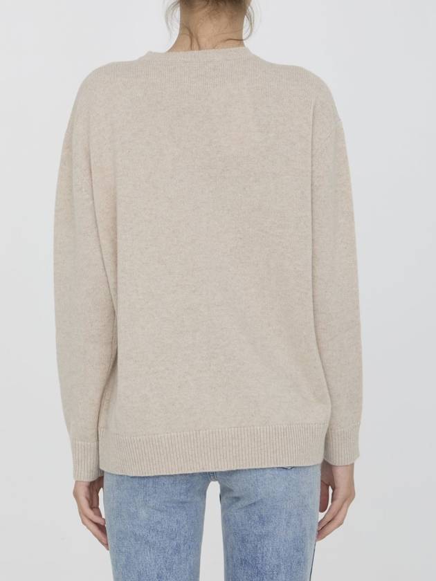 Plata crew neck knit top beige - MAX MARA - BALAAN 5