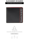 Men's Logo Printed Leather Half Wallet Black - ALEXANDER MCQUEEN - BALAAN 3