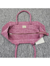 Yenky Zipper Logo Washed Cotton Tote Bag Pink - ISABEL MARANT - BALAAN 6