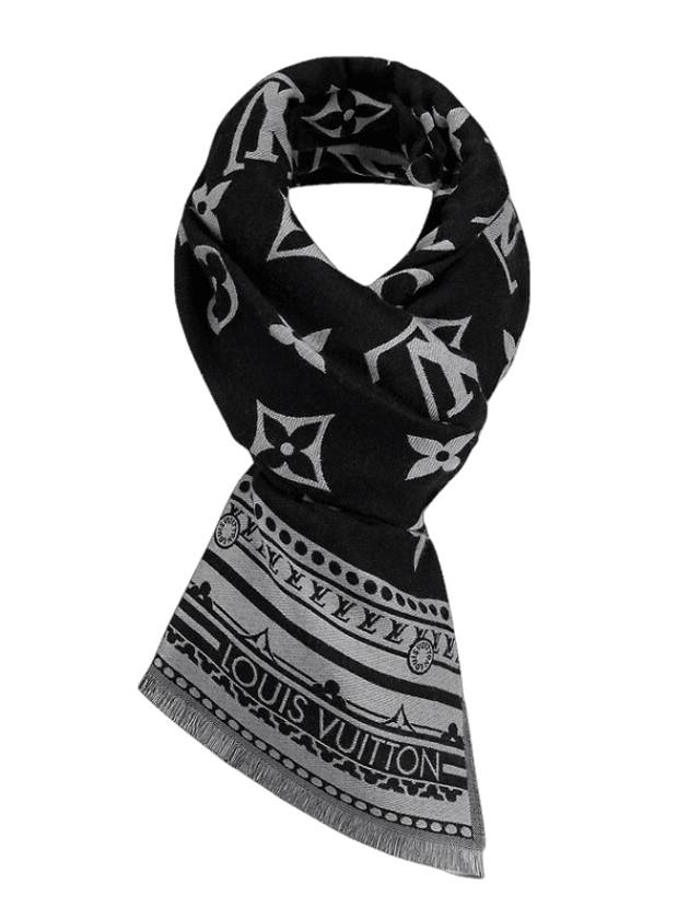 Amazingram Scarf Black - LOUIS VUITTON - BALAAN 1