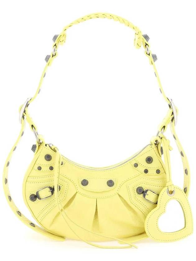 Le Cagole XS Lambskin Shoulder Bag Yellow - BALENCIAGA - BALAAN 1