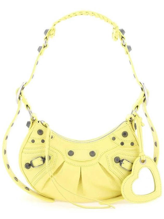 Le Cagole XS Lambskin Shoulder Bag Yellow - BALENCIAGA - BALAAN 1