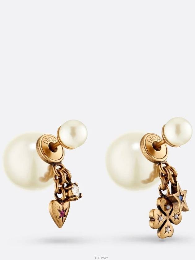 Tribales Earrings Gold - DIOR - BALAAN 2