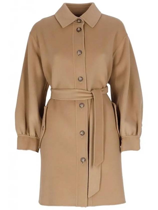 FARISEO Wool Belt Coat Camel 50160129 016 - MAX MARA - BALAAN 1