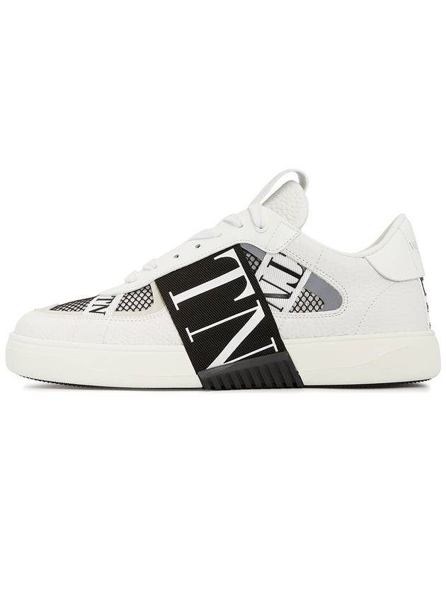 VL7N Band Logo Mesh Low Top Sneakers White Black - VALENTINO - BALAAN 5