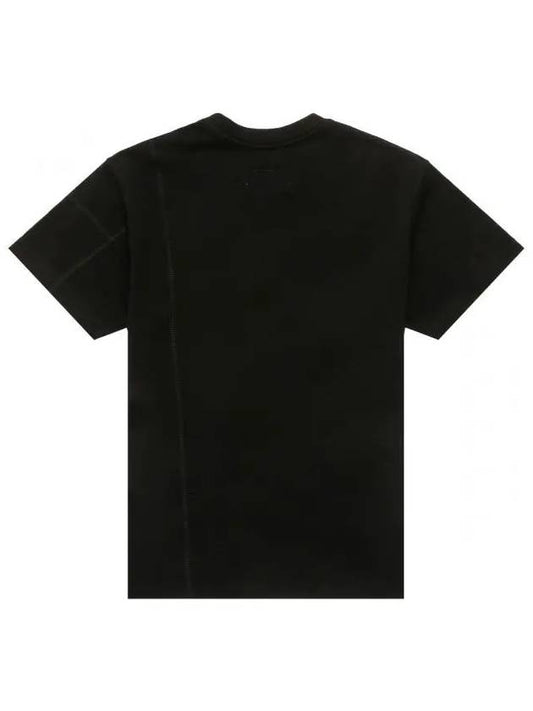 Men's Essential Embroidered Logo Short Sleeve T-Shirt Black Short Sleeve ACWMTS029 BK - A-COLD-WALL - BALAAN 2