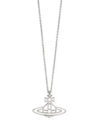 Thin Lines Flat ORB Necklace Silver - VIVIENNE WESTWOOD - BALAAN 2