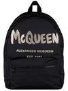 Graffiti Metropolitan Backpack Black - ALEXANDER MCQUEEN - BALAAN 2