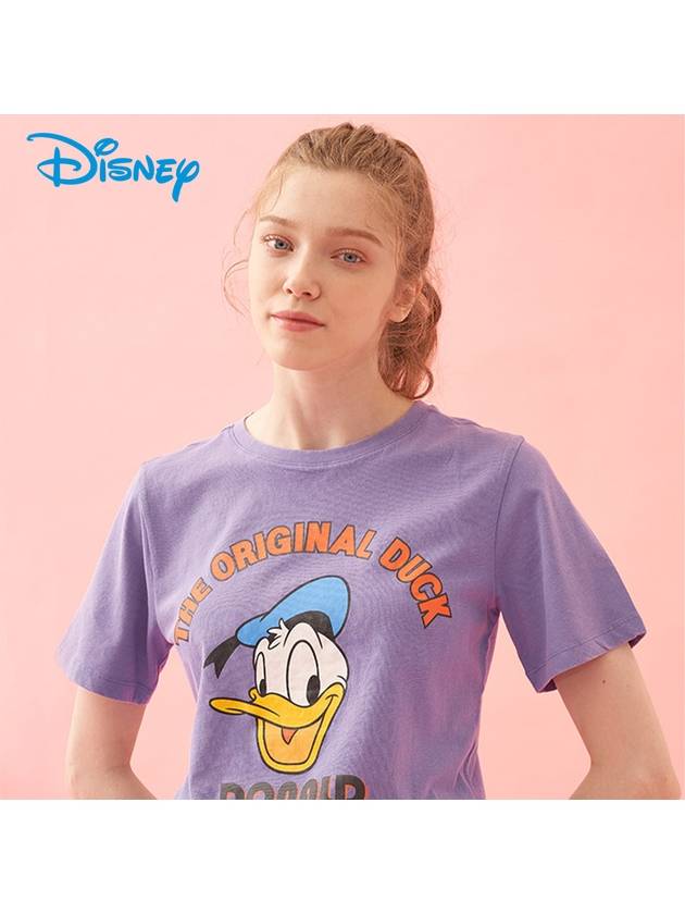 Graphic Printing Boat Neck Cotton Short Sleeve Round T-Shirt HL2LTS105 - DISNEY GOLF - BALAAN 2