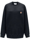 Dressed Fox Patch Classic Sweatshirt Black - MAISON KITSUNE - BALAAN 3