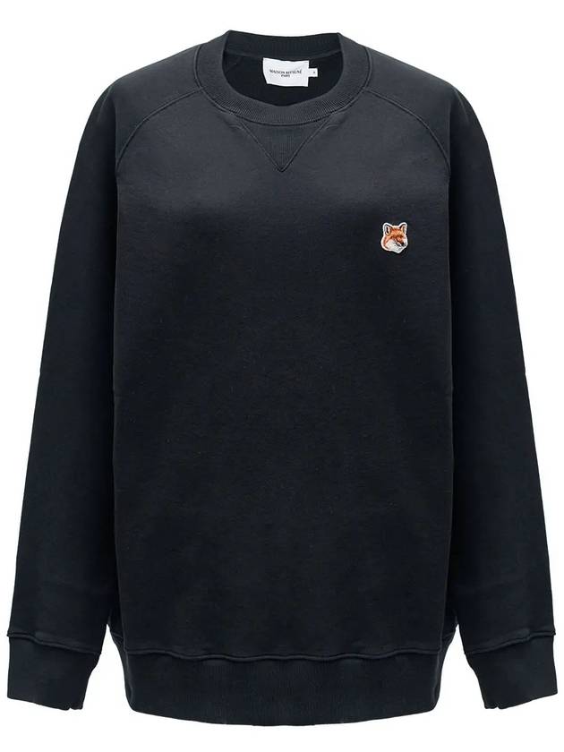 Dressed Fox Patch Classic Sweatshirt Black - MAISON KITSUNE - BALAAN 3