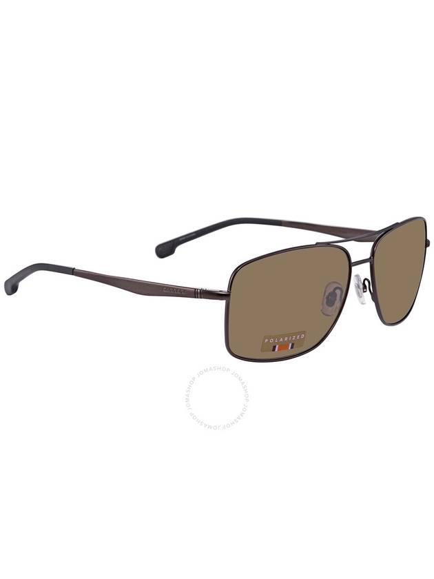 Carrera Polarized Bronze Rectangular Men's Sunglasses CARRERA 8040/S 009Q/SP 60 - CARRERA - BALAAN 2