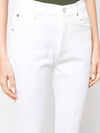 High Waist Crop Jeans White - AGOLDE - BALAAN 6