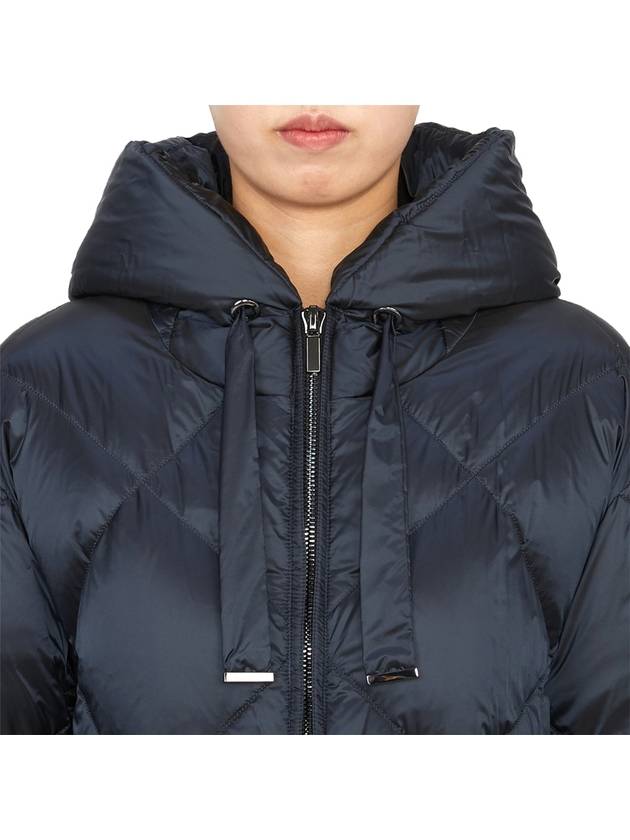 Trefe Hooded Long Padding Dark Blue - MAX MARA - BALAAN 7