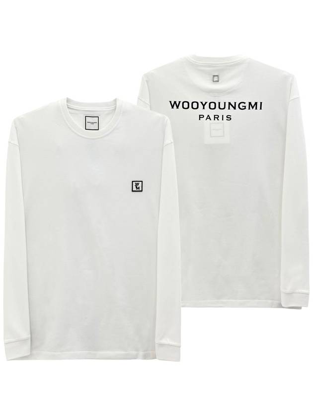 Men s back logo long sleeve t shirt white - WOOYOUNGMI - BALAAN 2