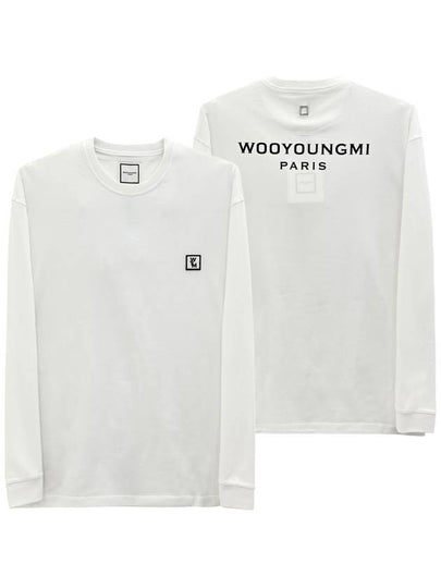 Men s back logo long sleeve t shirt white - WOOYOUNGMI - BALAAN 2