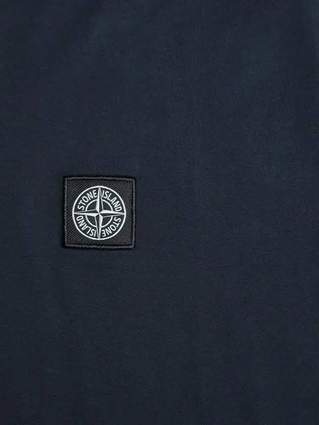 Logo Patch Short Sleeve T-Shirt Navy - STONE ISLAND - BALAAN 4