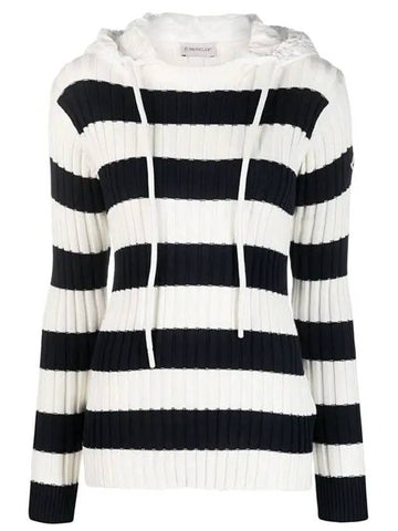 Hood Knit Stripe 9G00004 M1509 P70 - MONCLER - BALAAN 1