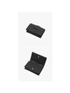 Women's Intrecciato Cassette Card Wallet Black - BOTTEGA VENETA - BALAAN 6