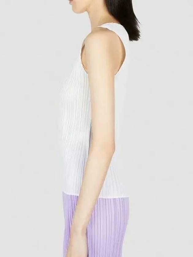 Pleated Polyester Sleeveless Grey - ISSEY MIYAKE - BALAAN 5