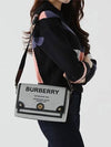 Horseferry Print Canvas Note Cross Bag - BURBERRY - BALAAN.