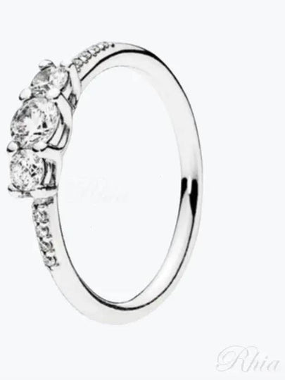 Clear 3 Stone Ring Silver - PANDORA - BALAAN 2