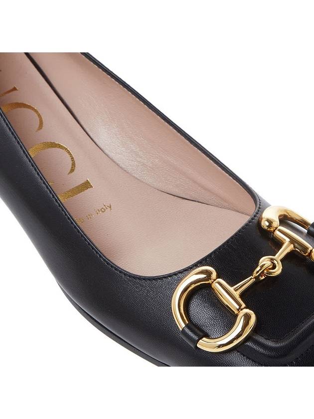 Ballet Flat With Horsebit Black Leather - GUCCI - BALAAN 9