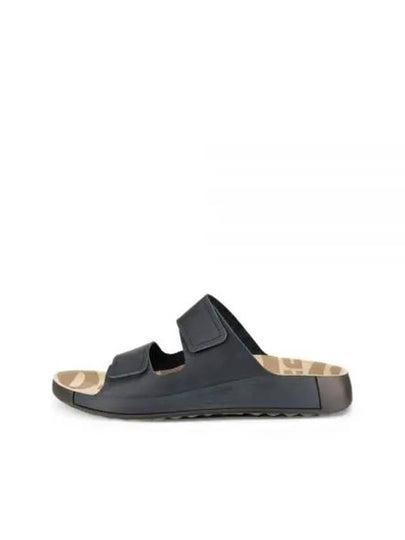 2nd Cozmo Leather Slippers Blue - ECCO - BALAAN 2