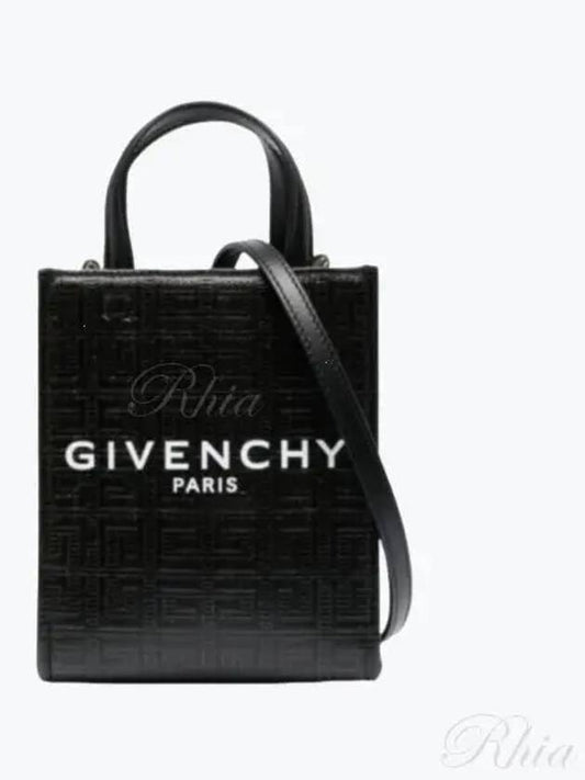 4G Canvas Vertical Mini G Tote Bag Black - GIVENCHY - BALAAN 2