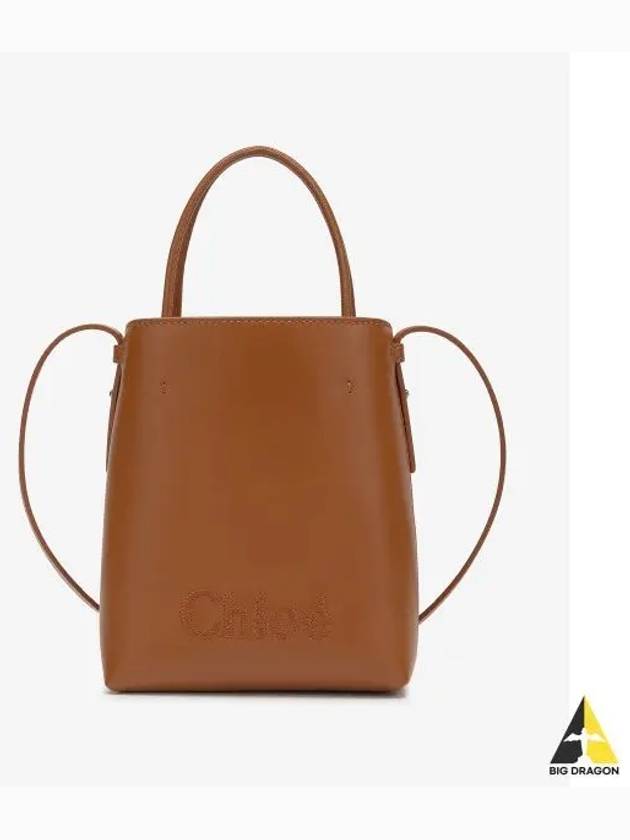 Sense Micro Calfskin Tote Bag Camel - CHLOE - BALAAN 2