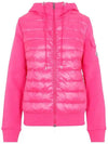 Women s Mix Knit Padded Jacket Pink 8G000 28 809DH 546 - MONCLER - BALAAN 1