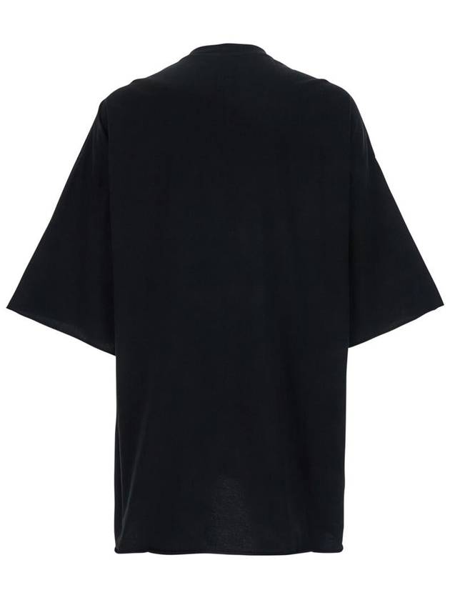 'Tommy T' Black Oversized T-Shirt In Cotton Man - RICK OWENS - BALAAN 2