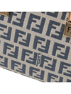 FF Small Fabric Tote Bag Blue - FENDI - BALAAN 7