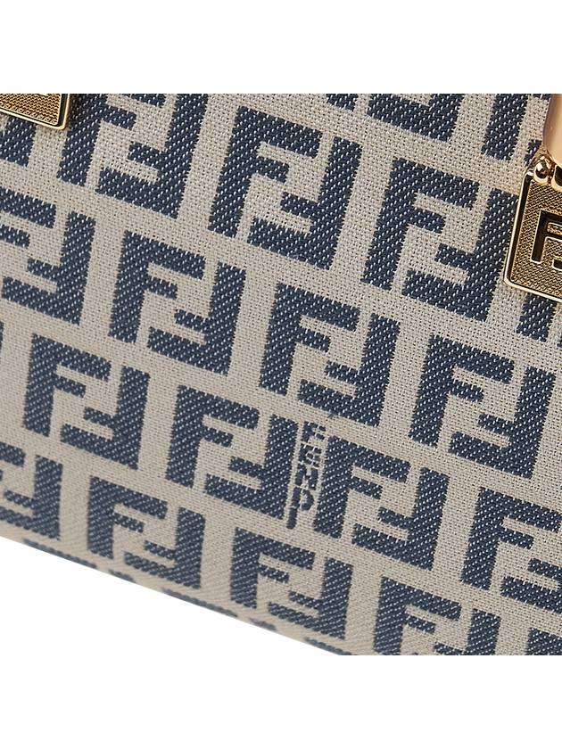 FF Small Fabric Tote Bag Blue - FENDI - BALAAN 7