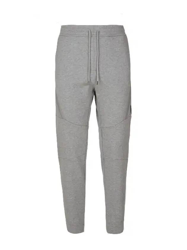 Diagonal Raised Fleece Zipped Track Pants Grey Melange - CP COMPANY - BALAAN 3